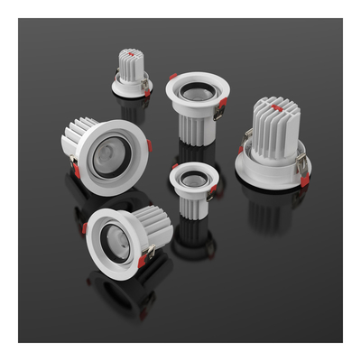IP20/IP44 LEDは穂軸のスポットライトを2.5インチの壁の洗濯機Downlight引込めた