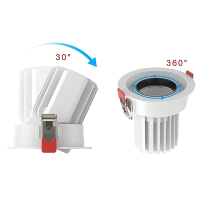 白い色 12W 15W 24W 30W 35w Dimmable の浴室のダウンライトの調節可能な角度