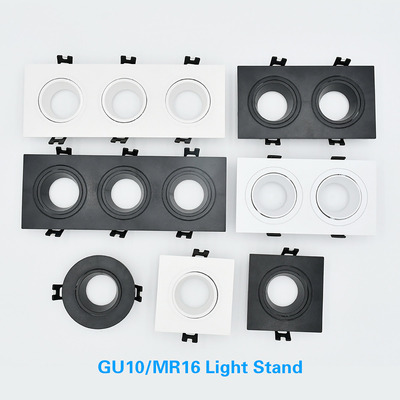 埋め込まれたDownlightのための円形/正方形の商業家のホテルMr16 Downlightハウジング