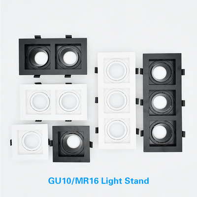 1つのHead/2 Head/3の頭部Mr16 LEDハウジングの商業つくキット引込められる
