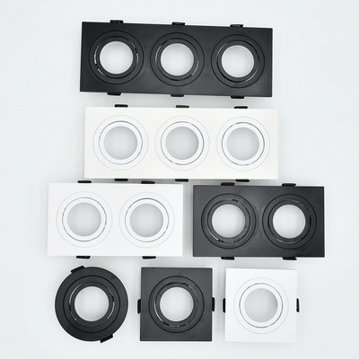 正方形/円形の引込められたMr16 DownlightハウジングGU10 Downlightの付属品