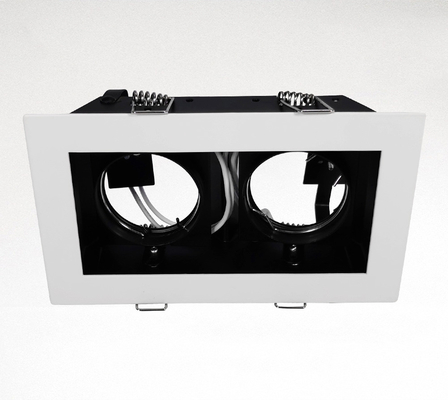 オフィス/倉庫のための引込められたDownlight Mr16 LEDハウジングの倍の頭部